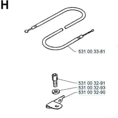 Husqvarna 140 B - 19960900001-19974000000 Throttle Controls