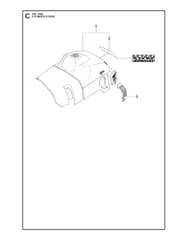 Husqvarna 140E-SERIES - Cylinder Cover