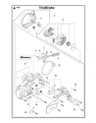 Husqvarna 140E-SERIESTRIOBRAKE - Chain Brake & Clutch Cover