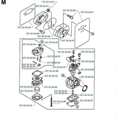 Husqvarna 141 B - 19974000001-20041399999 Carburetor Details