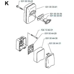 Husqvarna 141 B - 19974000001-20041399999 Muffler