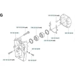Husqvarna 141 B - KAWASAKI - TEX45D-BC57 - 20041400001-Current Crankcase