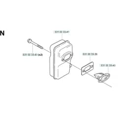 Husqvarna 141 B - KAWASAKI - TEX45D-BC57 - 20041400001-Current Muffler