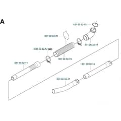 Husqvarna 141 B - KAWASAKI - TEX45D-BC57 - 20041400001-Current Tube