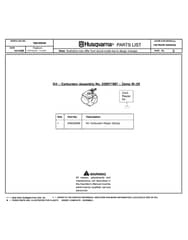 Husqvarna 142E-SERIES - Carburetor