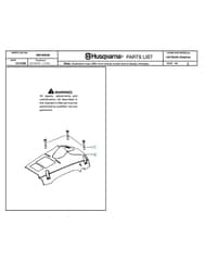 Husqvarna 142E-SERIES - Cover
