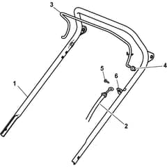 142 G - 2010-2013 - 299064141/FER - Castel Garden Rotary Mower Handle Upper Part Diagram