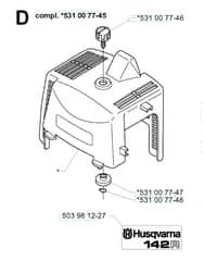 Husqvarna 142R - 1999-2000 - Cylinder Cover
