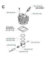 Husqvarna 142R - 1999-2000 - Cylinder Piston