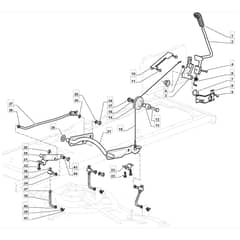 1430H - 2012-2013 - 2T2110483/M11 - Mountfield Ride On Mower Deck Lifting Diagram