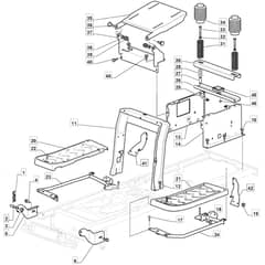 1430H - 2012-2013 - 2T2110483/M11 - Mountfield Ride On Mower Frame Diagram