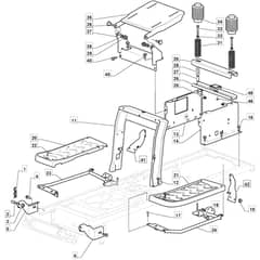 1430M - 2012-2013 - 2T2010483/M11 - Mountfield Ride On Mower Frame Diagram