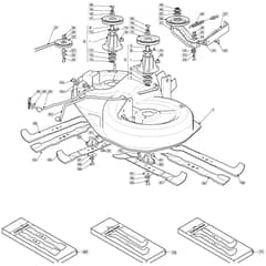 1435E - 2007 - 299954323/MO7 - Mountfield Ride On Mower 92cm Deck Diagram