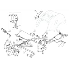 1435H - 2008 - 299954333/M08 - Mountfield Ride On Mower Controls Diagram
