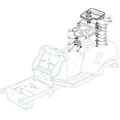 1435H - 2008 - 299964333/BM8 - Mountfield Ride On Mower Fuel Tank Diagram