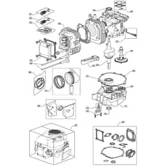 1435H - 2008 - 299964333/M08 - Mountfield Ride On Mower Engine Cylinder Diagram
