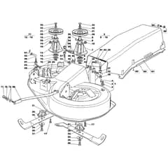 1436H - 2002 - 13-2652-12 - Mountfield Ride On Mower 92cm Deck Diagram