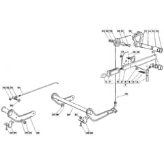 1436H - 2002 - 13-2652-12 - Mountfield Ride On Mower Deck Lifting Diagram