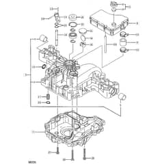 1436H - 2002 - 13-2652-12 - Mountfield Ride On Mower K46 Transaxle Case Diagram