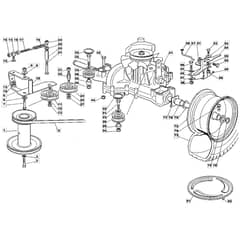 1436H - 2002 - 13-2652-12 - Mountfield Ride On Mower Transmission Diagram
