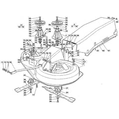 1436H - 2003 - 13-2652-13 - Mountfield Ride On Mower 92cm Deck Diagram