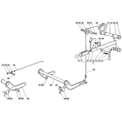 1436H - 2003 - 13-2652-13 - Mountfield Ride On Mower Deck Lifting Diagram