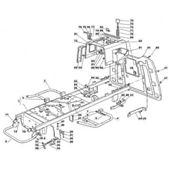1436H - 2003 - 13-2652-13 - Mountfield Ride On Mower Frame Diagram