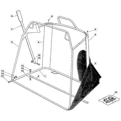1436H - 2003 - 13-2652-13 - Mountfield Ride On Mower Grasscatcher Mobile Diagram