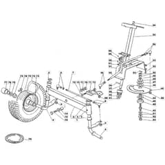 1436H - 2003 - 13-2652-13 - Mountfield Ride On Mower Steering Diagram