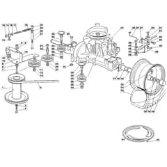 1436H - 2003 - 13-2652-13 - Mountfield Ride On Mower Transmission Diagram