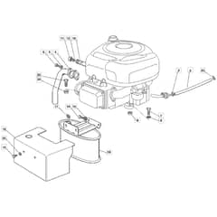 1436H - 2004 - 13-2652-14 - Mountfield Ride On Mower Engine Diagram