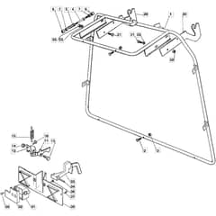 1436H - 2004 - 13-2652-14 - Mountfield Ride On Mower Grasscatcher Fixed Diagram