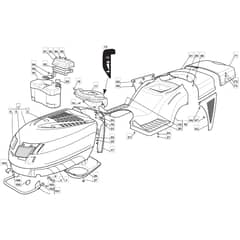 1436H - 2005 - 13-2652-15 - Mountfield Ride On Mower Body Diagram