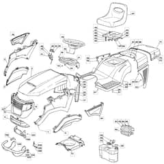 1436H - 2006 - 13-2683-11 - Mountfield Ride On Mower Body Diagram