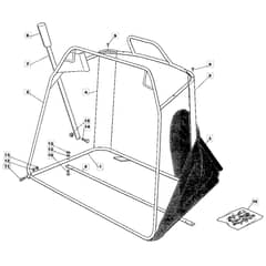 1436H - 2006 - 13-2683-11 - Mountfield Ride On Mower Grasscatcher Mobile Diagram