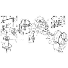 1436H - 2006 - 13-2683-11 - Mountfield Ride On Mower Transmission Diagram