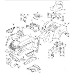 1436H - 2007 - 13-2689-12 - Mountfield Ride On Mower Body Diagram