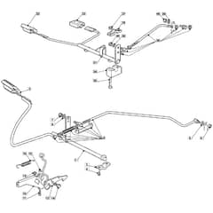 1436H - 2007 - 13-2689-12 - Mountfield Ride On Mower Controls Diagram