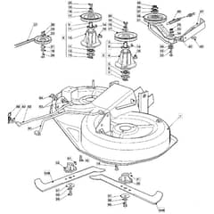 1436H - 2007 - 13-2689-12 - Mountfield Ride On Mower Deck Cover Diagram