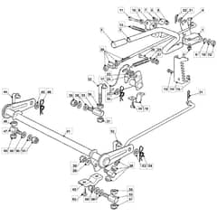 1436H - 2007 - 13-2689-12 - Mountfield Ride On Mower Deck Lifting Diagram