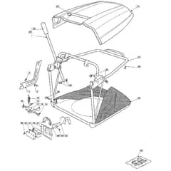 1436H - 2007 - 13-2689-12 - Mountfield Ride On Mower Grasscatcher Diagram