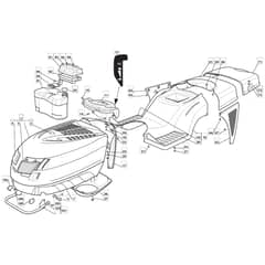 1436H - 2005 - 299961333/MOE - Mountfield Ride On Mower Body Diagram