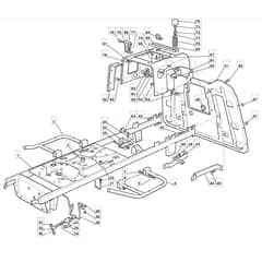 1436H - 2005 - 299961333/MOE - Mountfield Ride On Mower Frame Diagram