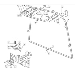 1436H - 2005 - 299961333/MOE - Mountfield Ride On Mower Grasscatcher Fixed Diagram