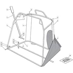 1436H - 2005 - 299961333/MOE - Mountfield Ride On Mower Grasscatcher Mobile Diagram