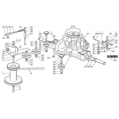 1436H - 2005 - 299961333/MOE - Mountfield Ride On Mower Transmission Diagram