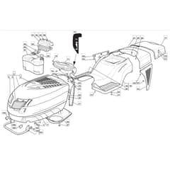 1436H - 2005 - 299961333/MOU - Mountfield Ride On Mower Body Diagram