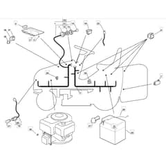 1436H - 2005 - 299961333/MOU - Mountfield Ride On Mower Electrics Diagram