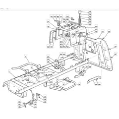 1436H - 2005 - 299961333/MOU - Mountfield Ride On Mower Frame Diagram