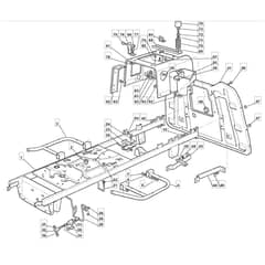 1436H - 2006 - 299961383/MO6 - Mountfield Ride On Mower Frame Diagram